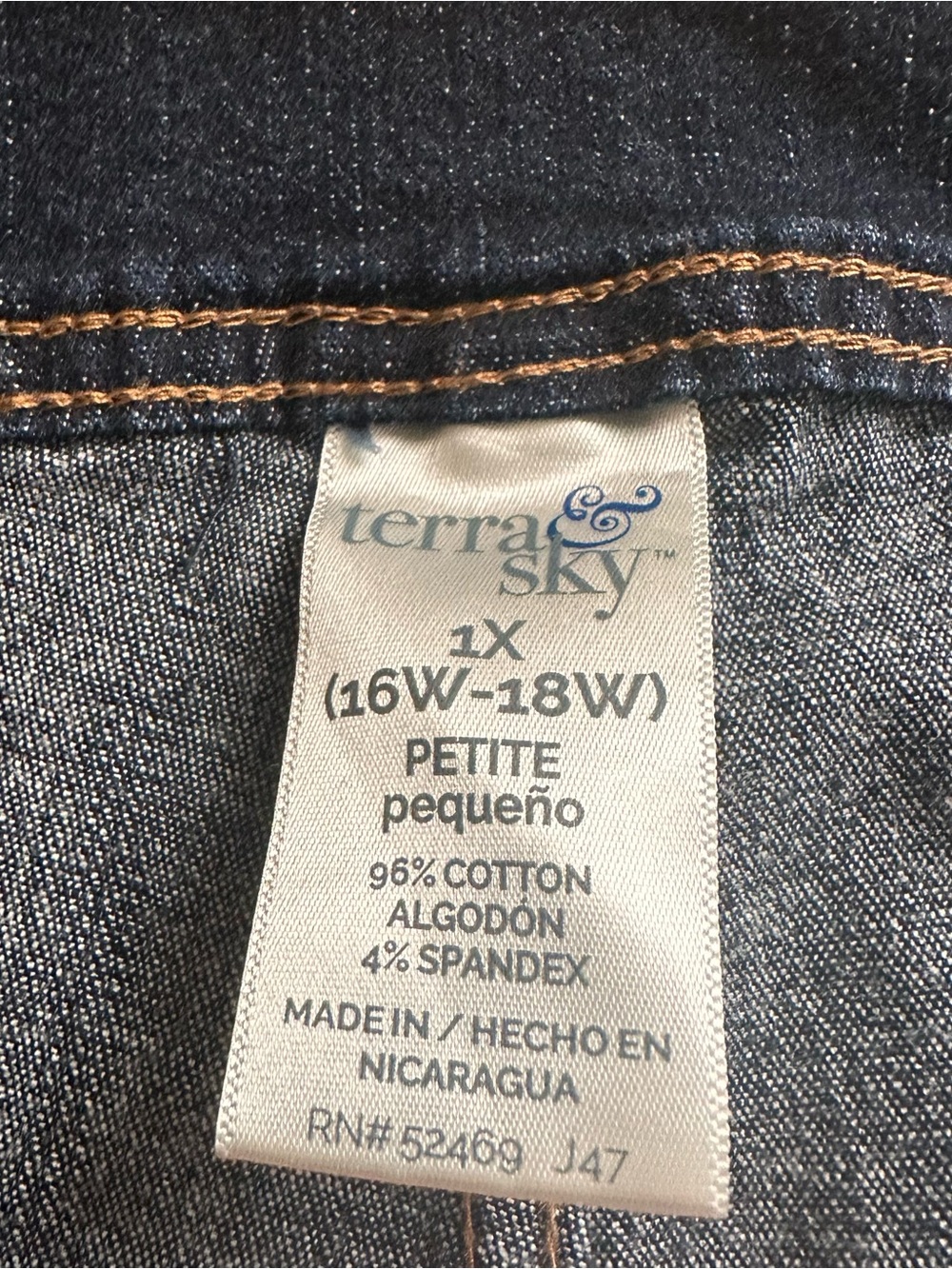 Terra & Sky Dark Blue Pull-On Jeans - Picture 3 of 6